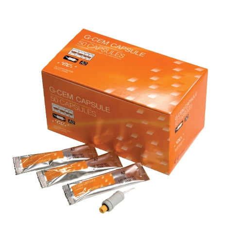 GC 002584 G-CEM Self Adhesive Resin Luting Cement Capsules A2 50/Bx 0.17 mL GC 002584 G-CEM Self Adhesive Resin Luting Cement Capsules A2 50/Bx 0.17 mL